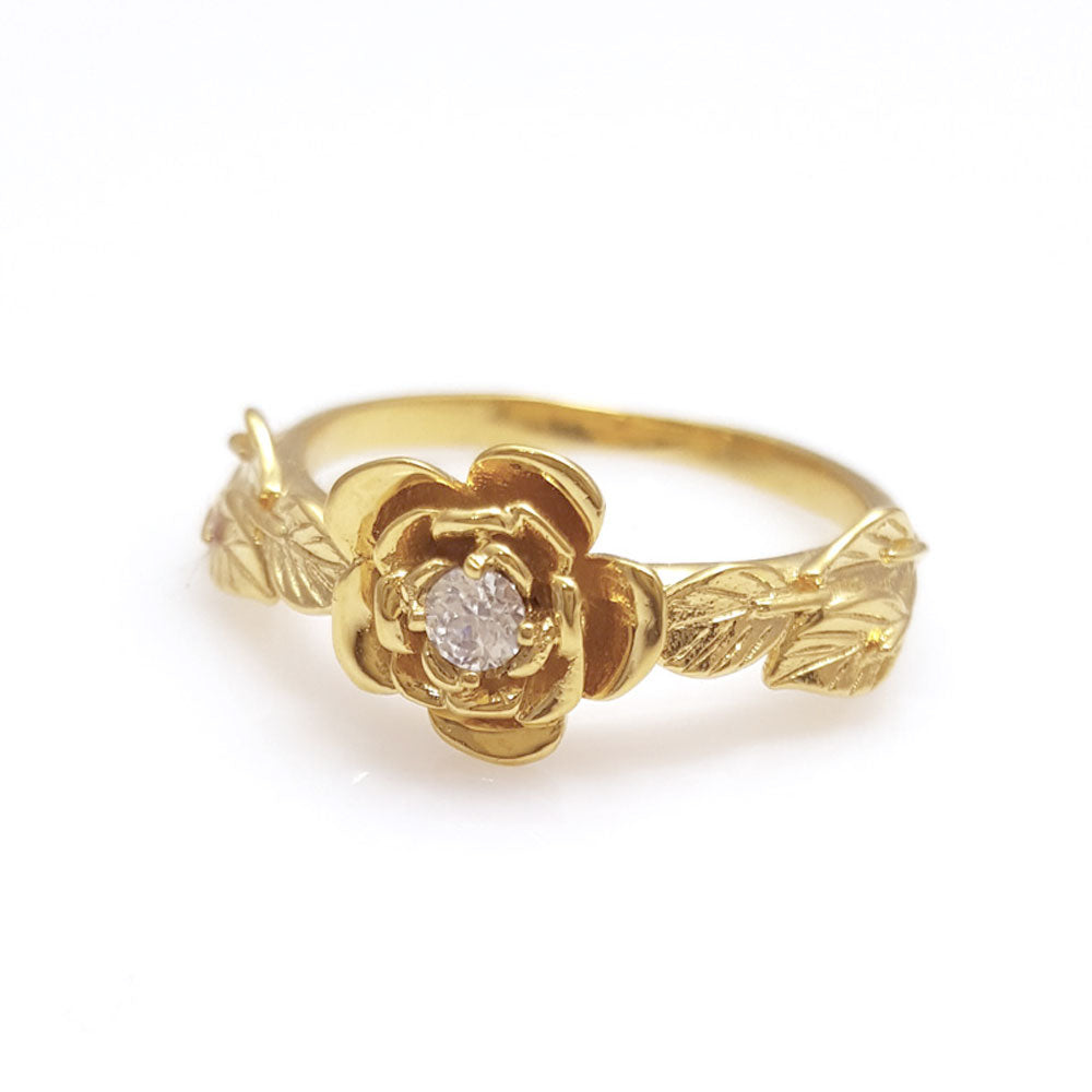 Buy Om Jewells Traditional Ethnic Gold Plated Blooming Flower Adjustable  Cocktail Finger Ring for Girls and Women FR1000959 Online at Low Prices in  India - Paytmmall.com